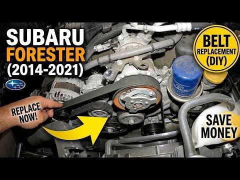 How to Replace the Serpentine Belt on a 2019-2025 Subaru Forester