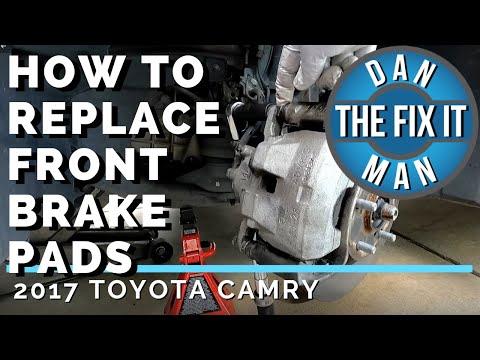 2017 Toyota Camry - Replacing Front Brake Pads - DIY