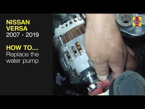 How to Replace the water pump on the Nissan Versa 2007 to 2019