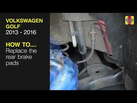 Volkswagen Golf (2013 - 2016) - Replace the rear brake pads