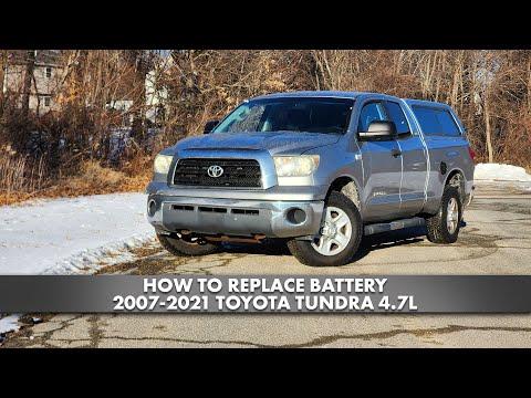 How to Replace Battery 2007-2021 Toyota Tundra 4.7L