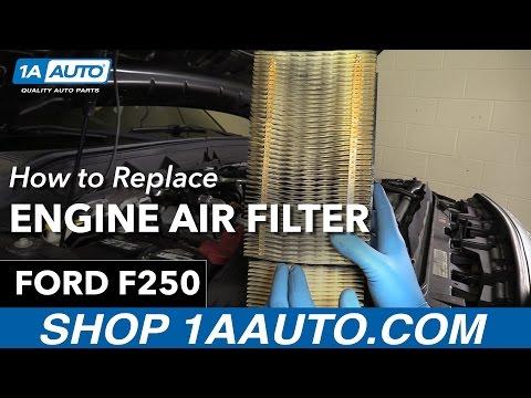 How to Replace the Engine Air Filter on a 2016 Ford F-250 Super Duty