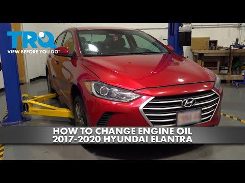 How to Change Engine Oil and Oil Filter on a 2018 Hyundai Elantra