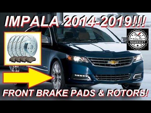 Chevy Impala Front Brake Pad & Rotor Replacement 2014-2019 3.6L VVT V6 2.5L ECOTEC LS LT LTZ Premier