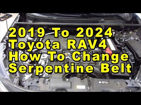 2019 To 2024 Toyota RAV4 How To Change Serpentine Accessory Belt With Part Numbers