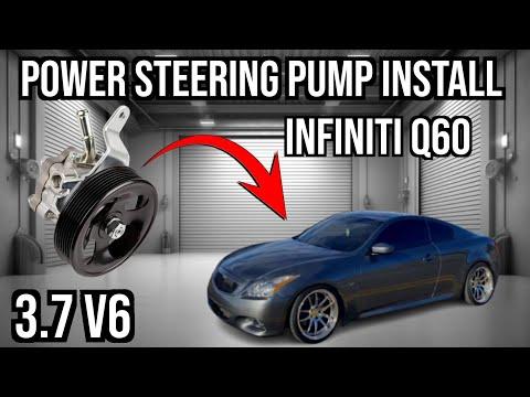 Infiniti Power Steering Pump Replacement | For ALL 3.7 V6s | Including Nissan 370Z - G37 - Q50 - Q60