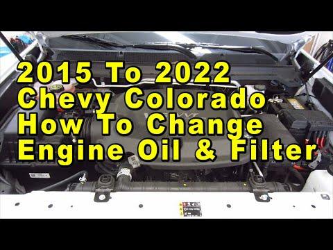 2015 To 2022 Chevrolet Colorado How To Change Engine Oil & Filter With Part Numbers