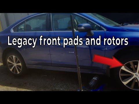How to change front brake pads and rotors on a 2016, 2017 ,2018, 2019 Subaru Legacy sedan HD 1080p