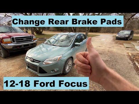 How To Change Rear Brake Pads Ford Focus 12 13 14 15 16 17 18 2012 2013 2014 2015 2016 2017 2018