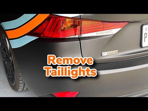 Remove 2014-2021 Lexus IS Taillights & Replace Taillight bulbs