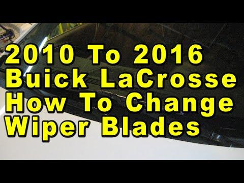 2010 To 2016 Buick LaCrosse How To Change Windshield Wiper Blades With Sizes & Part Numbers