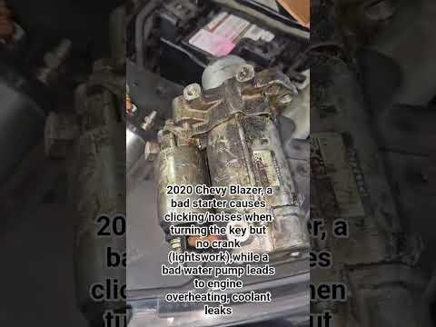 2020 Chevy blazer 3.6 replace starter and water pump