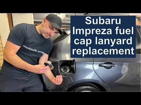Replacing a Subaru fuel cap lanyard