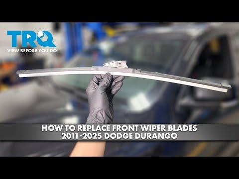 How to Replace Front Windshield Wiper Blades on a 2016 Dodge Durango