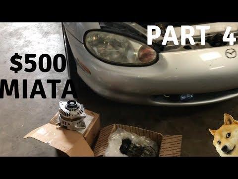 Craigslist $500 Miata Alternator & A/C Compressor Replacement BUY FIX SELL |PART 4|
