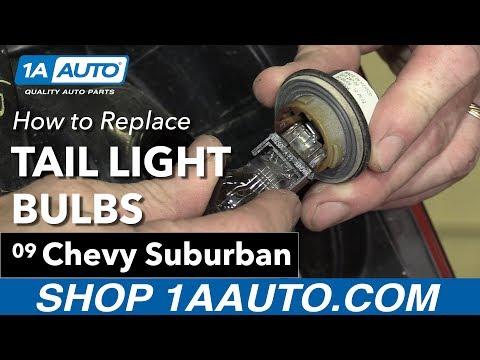 How to Replace Tail Light Bulbs 07-14 Chevy Suburban