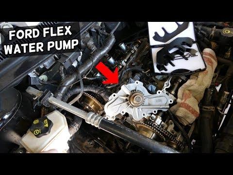 FORD FLEX 3.5 WATER PUMP LOCATION REPLACEMENT EXPLAINED