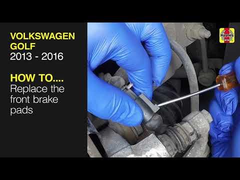 Volkswagen Golf (2013 - 2016) - Replace the front brake pads