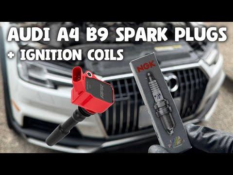 Audi A4 B9 Spark Plugs 2016+ Ignition Coils Replacement Change DIY How To 2.0T EA888