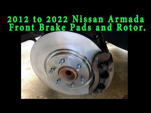 Brake pad and Rotor Replacement on a 2018 Nissan Armada / Titan.