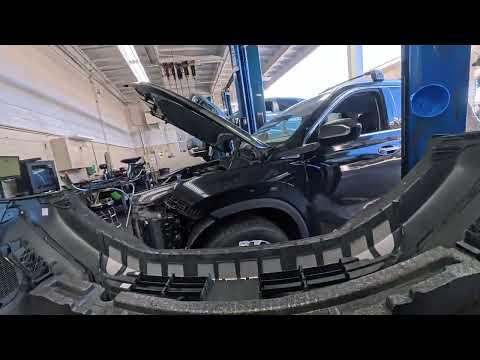REMOVING RADIATOR ON A 2020-202X HYUNDAI PALISADE.
