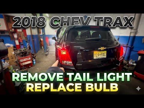 2018 Chevy TRAX tail light removal and bulb replacement