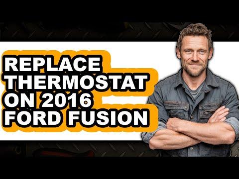 How to Replace the Thermostat on a 2016 Ford Fusion (2.5L)