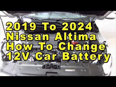 2019 To 2024 Nissan Altima How To Change 12V Car Battery With Group Size & Part Numbers