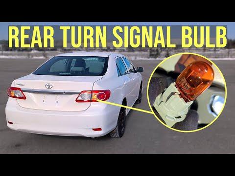 How to Replace Rear Turn Signal Bulbs on a 2012 Toyota Corolla