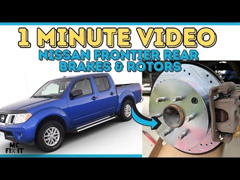 1 Minute: How to Replace REAR Brake Pads & Rotors on a Nissan Frontier 2005 - 2019 (2nd Generation)