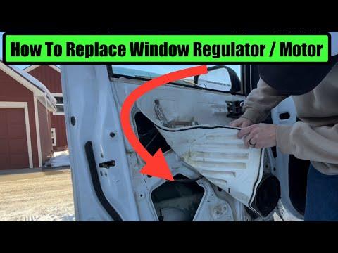 How To Replace Window Regulator & Motor 2005-2021 Nissan Frontier Xterra D40 Driver Window Stuck