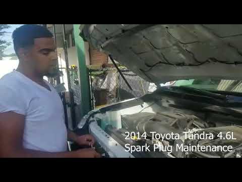 How to replace spark plugs on a 2014 Toyota Tundra