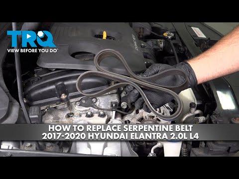 How to Replace Serpentine Belt 2017-2020 Hyundai Elantra 2.0L L4