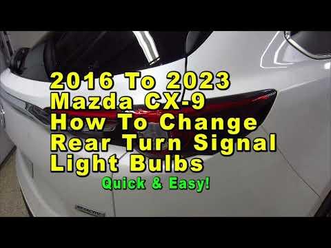 2016 To 2023 Mazda CX-9 How To Change Rear Turn Signal Light Bulb With Part Number - Quick & Easy