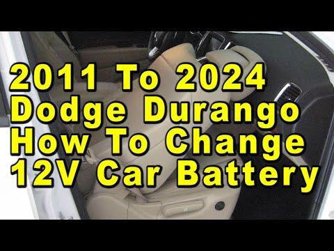 2011 To 2024 Dodge Durango How To Change 12V Car Battery With Group Size & Part Numbers