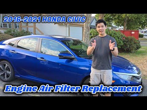 ||2016-2021 HONDA CIVIC|| Quick & Easy Fix!! How to Replace a Engine Air Filter in 2018 Honda Civic✅