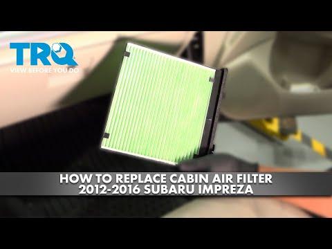 How to Replace Cabin Air Filter 2012-2016 Subaru Impreza