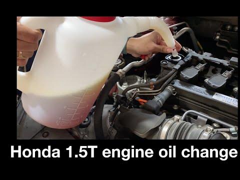 Honda Accord 1.5T engine oil change and filter 2018 2019 2020 2021 accord