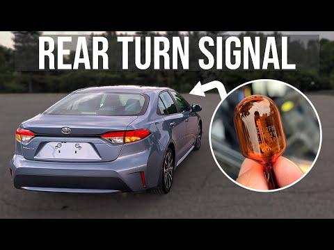How to Replace Rear Turn Signal Bulb - Toyota Corolla (2019-2026)