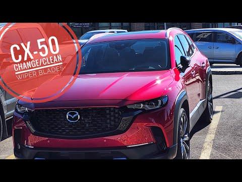 How to Replace Front Windshield Wiper Blades on a 2023 Mazda CX-50