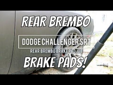 dodge challenger rear brake pad replacement