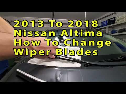 Nissan Altima How To Change Wiper Blades 2013 2014 2015 2016 2017 & 2018 With Sizes & Part Numbers
