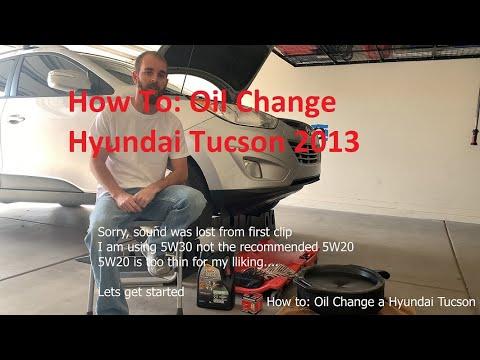HOW TO: 2013 Hyundai Tucson Oil Change