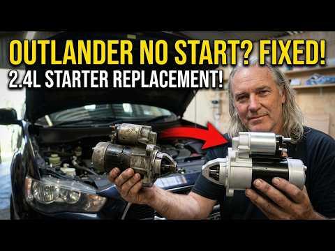 Mitsubishi Outlander starter replacement