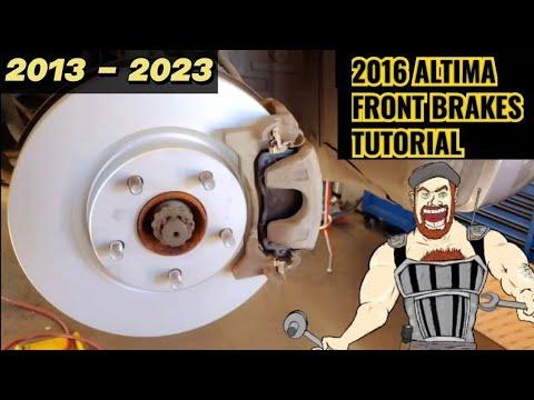 2013 - 2023 NISSAN ALTIMA FRONT BRAKES | PADS & ROTORS REPLACEMENT TUTORIAL 2023 2022 2021 2020 2019