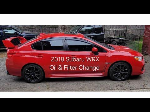 2018 Subaru WRX 2.0L Oil & Filter Change How To DIY