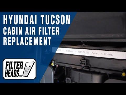 How to Replace the Cabin Air Filter on a 2005-2015 Hyundai Tucson (Trim: Limited | Engine: Inline 4 2.4L | Body: Sport Utility)