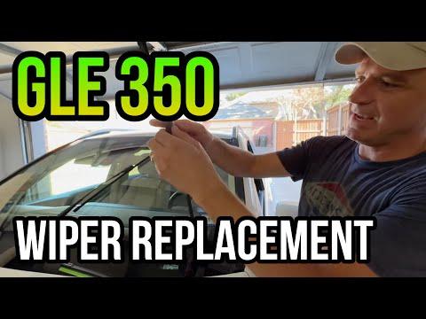 How to replace the windshield wipers on Mercedes GLE 350