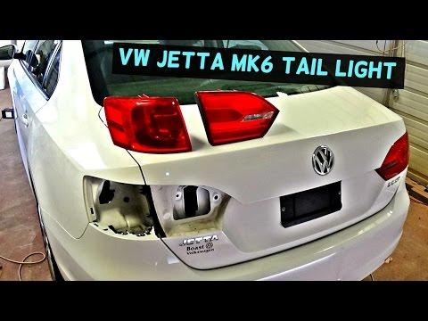 VW JETTA MK6 REAR TAIL LIGHT REMOVAL REPLACEMENT 2011 2012 2013 2014 2015 2016