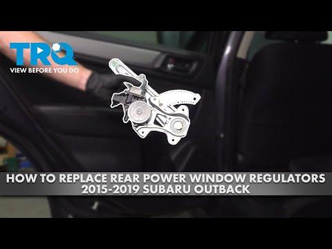 How to Replace Rear Window Regulators on a 2016 Subaru Legacy (Step-by-Step Guide)